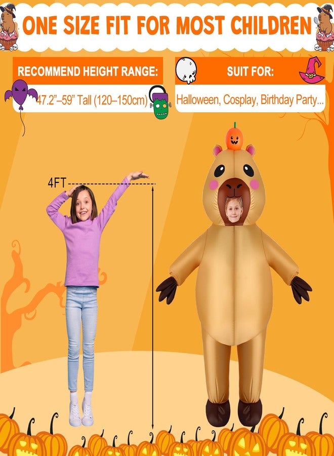 Velmitten Inflatable Capybara Costume Inflatable Halloween Full Body Blow up Costumes for Cosplay Party (Capybara,Kids) - Image 2
